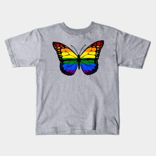 Rainbow Butterfly Kids T-Shirt